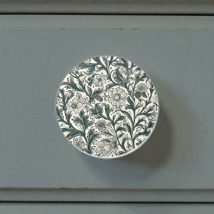 Vintage William Morris Pattern Ceramic Knob