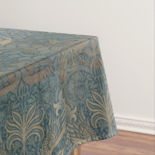 Vintage William Morris Peacock and Dragon Tablecloth
