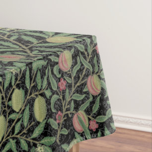 Vintage William Morris Pomegranates Fruit Pattern Tablecloth