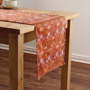 Vintage William Morris Rose and Lily Long Table Runner