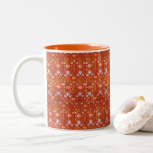 Vintage William Morris Rose and Lily Two-Tone Coffee Mug