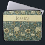 Vintage William Morris Spring Floral Laptop Sleeve<br><div class="desc">This floral design adds style and grace with its vintage William Morris nature inspired design. The rich teal, navy, cream and rust background has the feel of an antique tapestry. Protect your laptop or tablet in style. Add a name to personalise it. Makes a great Christmas or Mother's Day gift....</div>