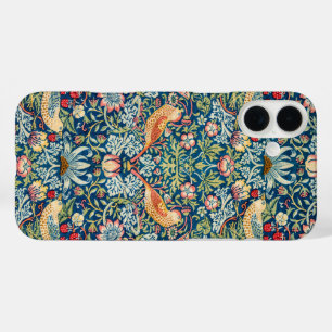 Vintage William Morris "Strawberry Thief" Design iPhone 16 Plus Case