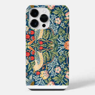 Vintage William Morris "Strawberry Thief" Design iPhone 14 Pro Max Case