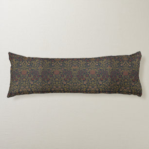 Vintage William Morris Violet and Columbine Body Cushion