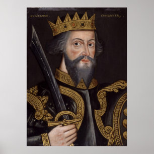 Vintage William The Conqueror Portrait Poster