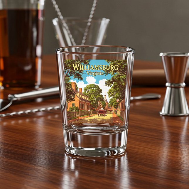 Vintage Williamsburg Virginia Shot Glass (Creator Uploaded)