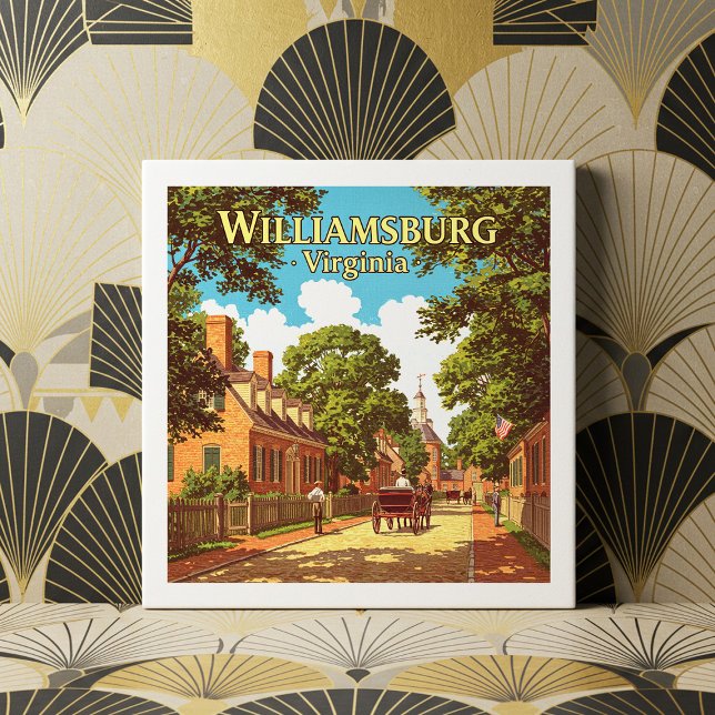 Vintage Williamsburg Virginia Tile (Creator Uploaded)