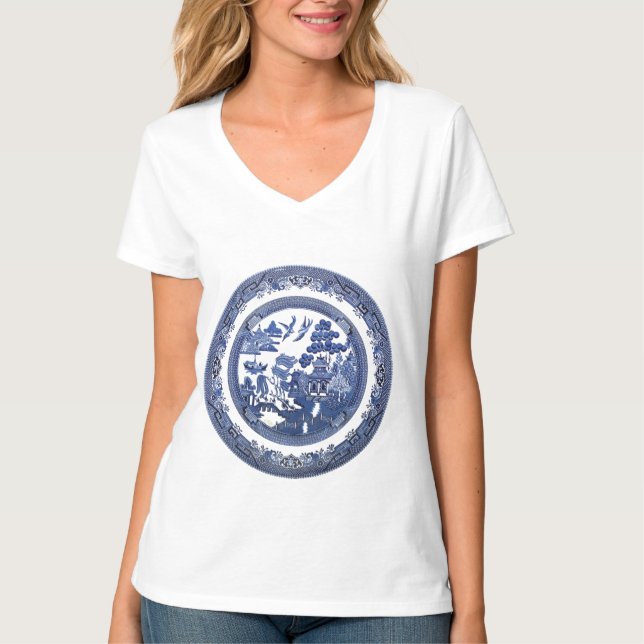Vintage willow pattern T-Shirt (Front)