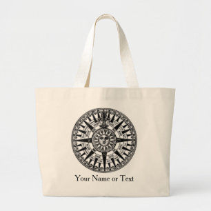 Vintage Wind Rose Compass Design Travel Bag
