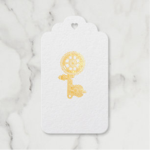 Vintage Wind-Up Key Gift Tags 