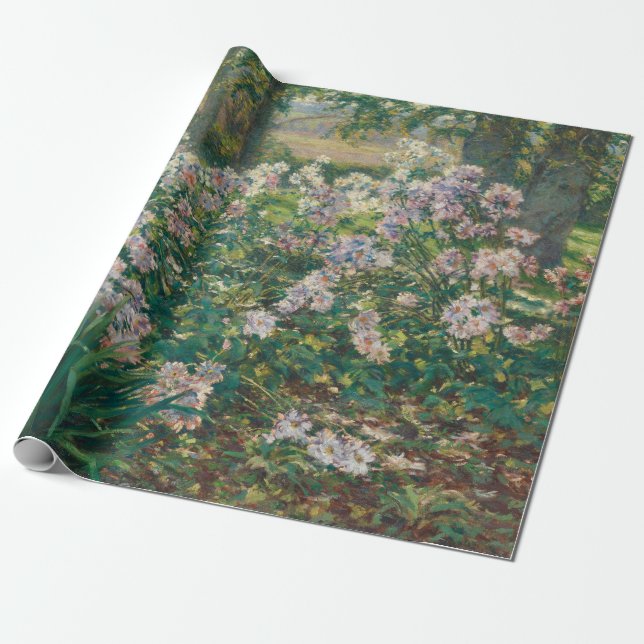 Vintage Windflowers by Painter Ruger Donoho Wrapping Paper (Unrolled)