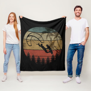 VINTAGE WINDSURFER FLEECE BLANKET