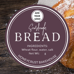 Vintage Wine Bakery Sourdough Bread Logo Sticker