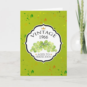 Vintage Wine Label Birthday Card