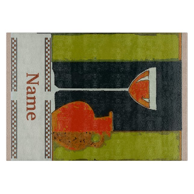 Vintage Wine Label Cellar Sign, Cutting Board (Front)