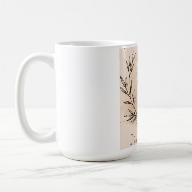 Vintage Wine Lover |  Red Wine Design Coffee Mug (Left)