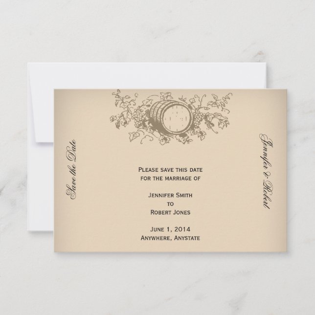 Vintage Winery Save the Date (Front)