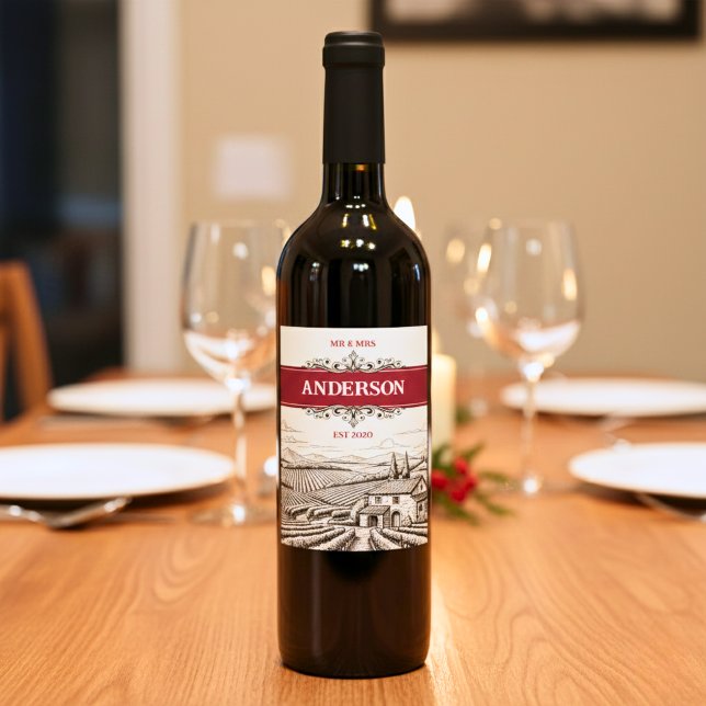  Vintage Winery Vineyard Wine Label (Creator Uploaded)