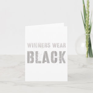 Vintage Winners Wear Black Summer Camp Team Colour Card