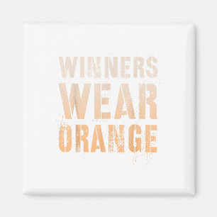 Vintage Winners Wear Orange Summer Camp Team War G Magnet