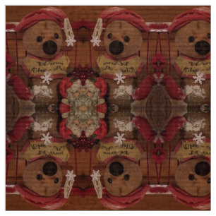 Vintage Winnie the Pooh and Santa Too! Fabric