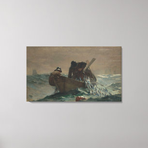 Vintage Winslow Homer The Herring Net Canvas Print