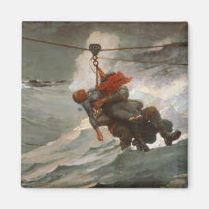 Vintage Winslow Homer The Life Line Magnet