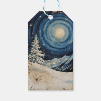 Vintage Winter Christmas Escape Gift Tags