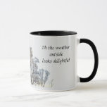 Vintage Winter Coffee Mug<br><div class="desc">Strong,  durable,  excellent for beverages coffee or tea,  or a warm cup of soup.  As it gets colder outside,  it's delightful because it calls for more coffee during the wintry months.</div>