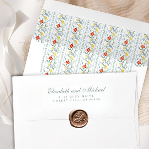 Vintage Winter Garden Wedding Envelope