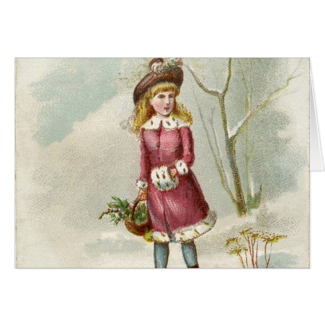 Vintage Winter Girl (Front Horizontal)
