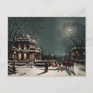 Vintage Winter Landscape Postcard
