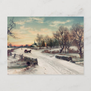 Vintage Winter Postcard
