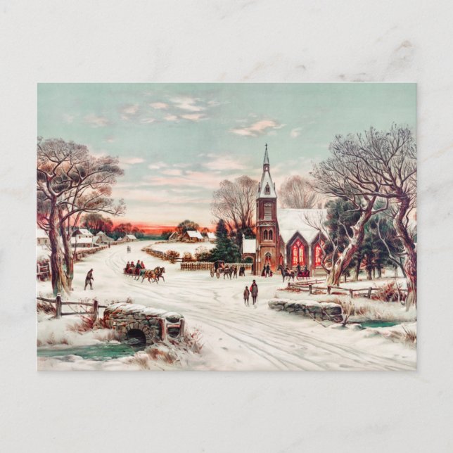 Vintage Winter Postcard (Front)