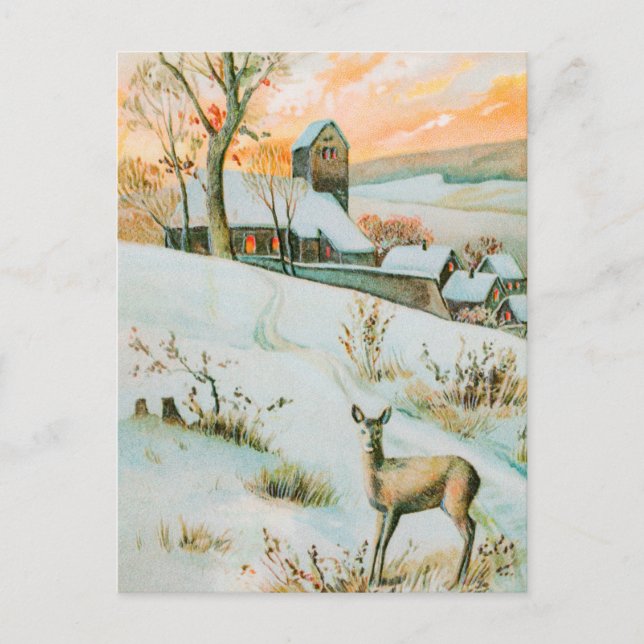 Vintage Winter Postcard (Front)