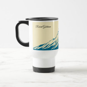 Vintage Winter Ski Club Personalised Lodge Travel Mug
