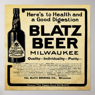 Vintage Wisconsin Beer Print