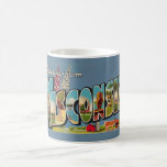 Vintage Wisconsin  Mug<br><div class="desc">An old colourful postcard greeting from Wisconsin. If you prefer a different background colour on the mug - it's easy to change.</div>