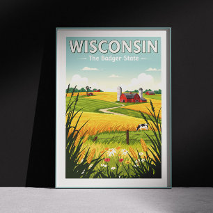 Vintage Wisconsin Poster
