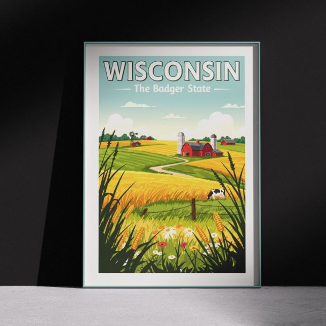  Vintage Wisconsin Poster (Creator Uploaded)