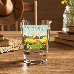  Vintage Wisconsin Shot Glass