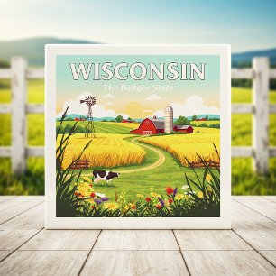 Vintage Wisconsin Tile