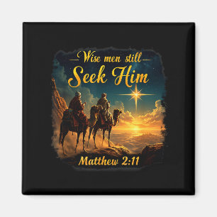 Vintage Wise Men Still Seek Him Jesus 3 Kings Chri Magnet