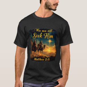 Vintage Wise Men Still Seek Him Jesus 3 Kings Chri T-Shirt