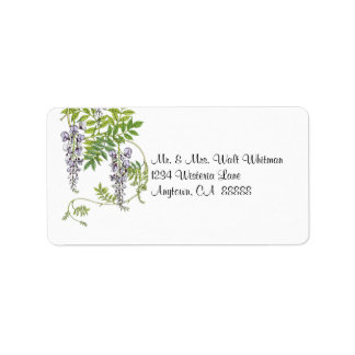 Vintage Wisteria Vine Address Labels