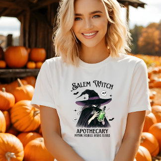 Vintage Witch Apothecary Halloween Tshirt