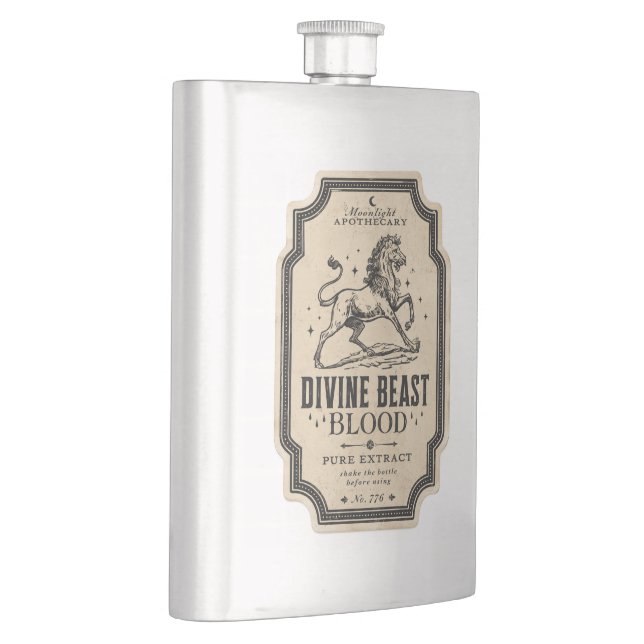 Vintage Witch Apothecary Potion Hip Flask (Right)