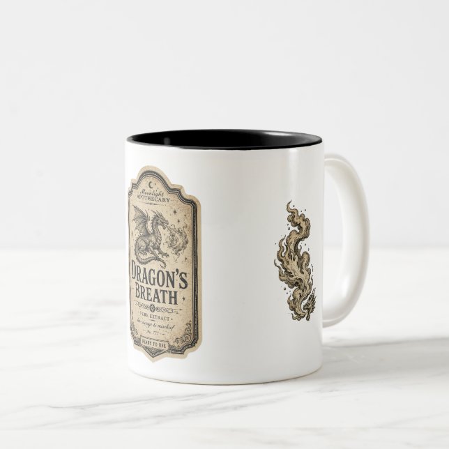 Vintage Witch Apothecary Potion Label Coffee Mug (Front Right)
