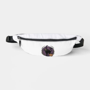 Vintage Witch Cat Halloween Vector Shirt Design_1 Bum Bags